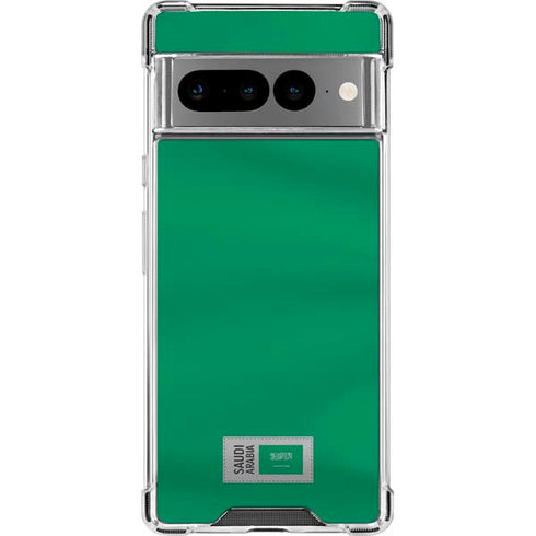 Saudi Arabia Soccer Flag Google Pixel 7 Pro Clear Case